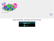 Tablet Screenshot of party929.com